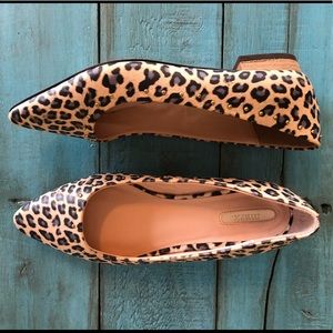 Leopard print flats